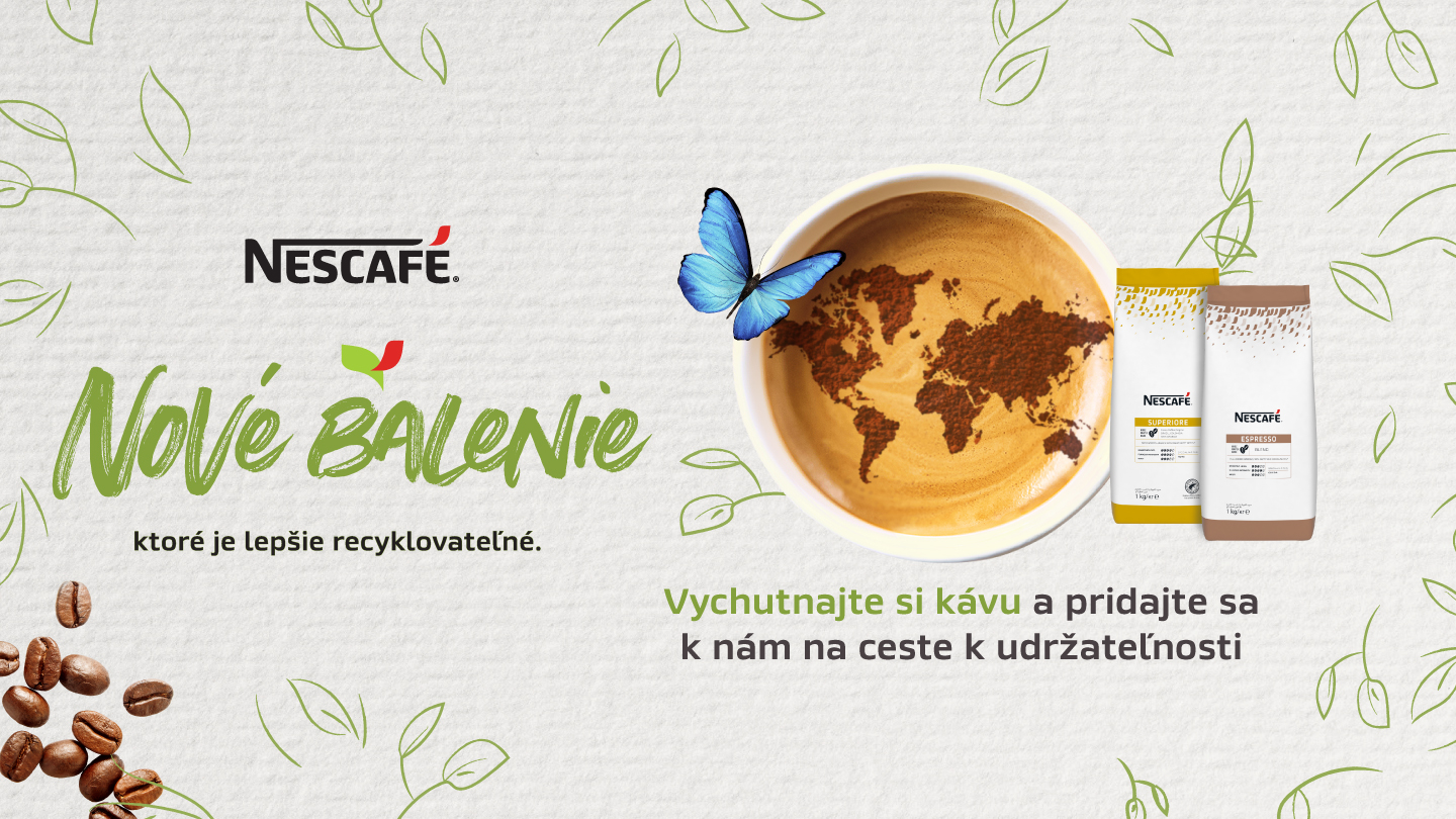Zrnkové kávy Nescafé sú odeté do nového hávu