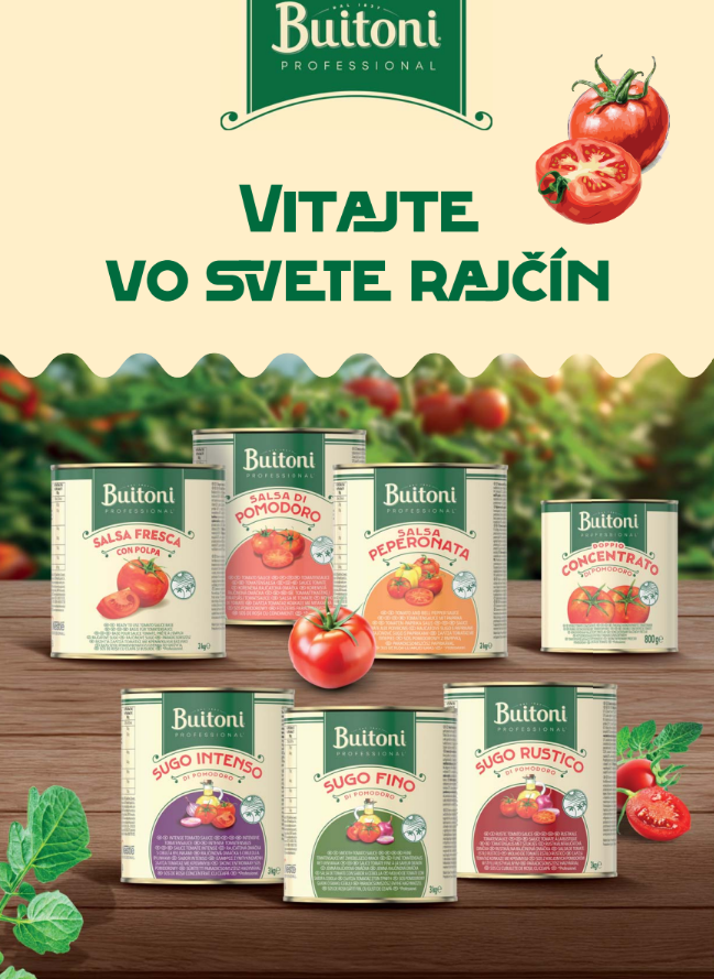 Prvá strana produktovej brožúry BUITONI