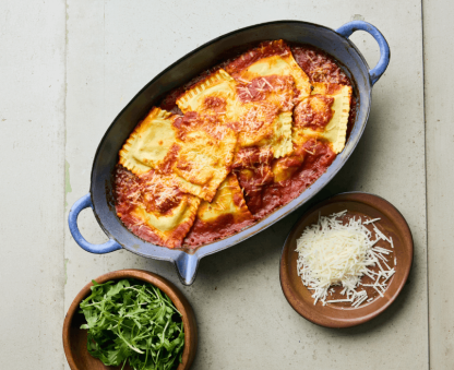 Rezac Raviola Rajčinové ravioli plněné špenátovou ricottou | Nestlé Professional