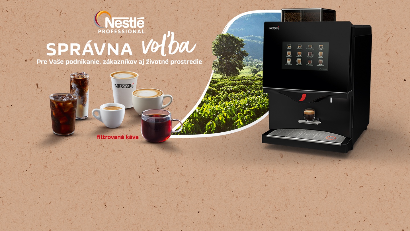 Nový kávovar NESCAFÉ Fusion 3 je tou správnou voľbou pre vašu prevádzku